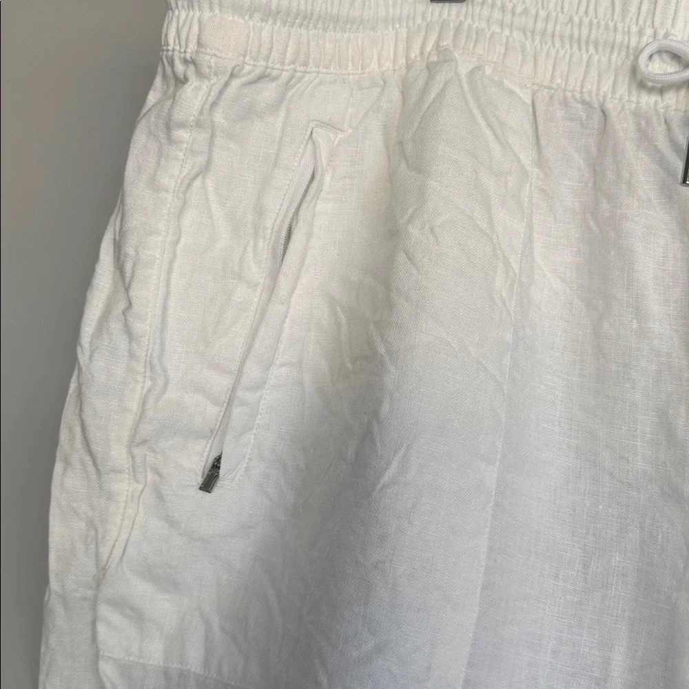 Athleta women’s 100% linen size 18 White‎ Joggers